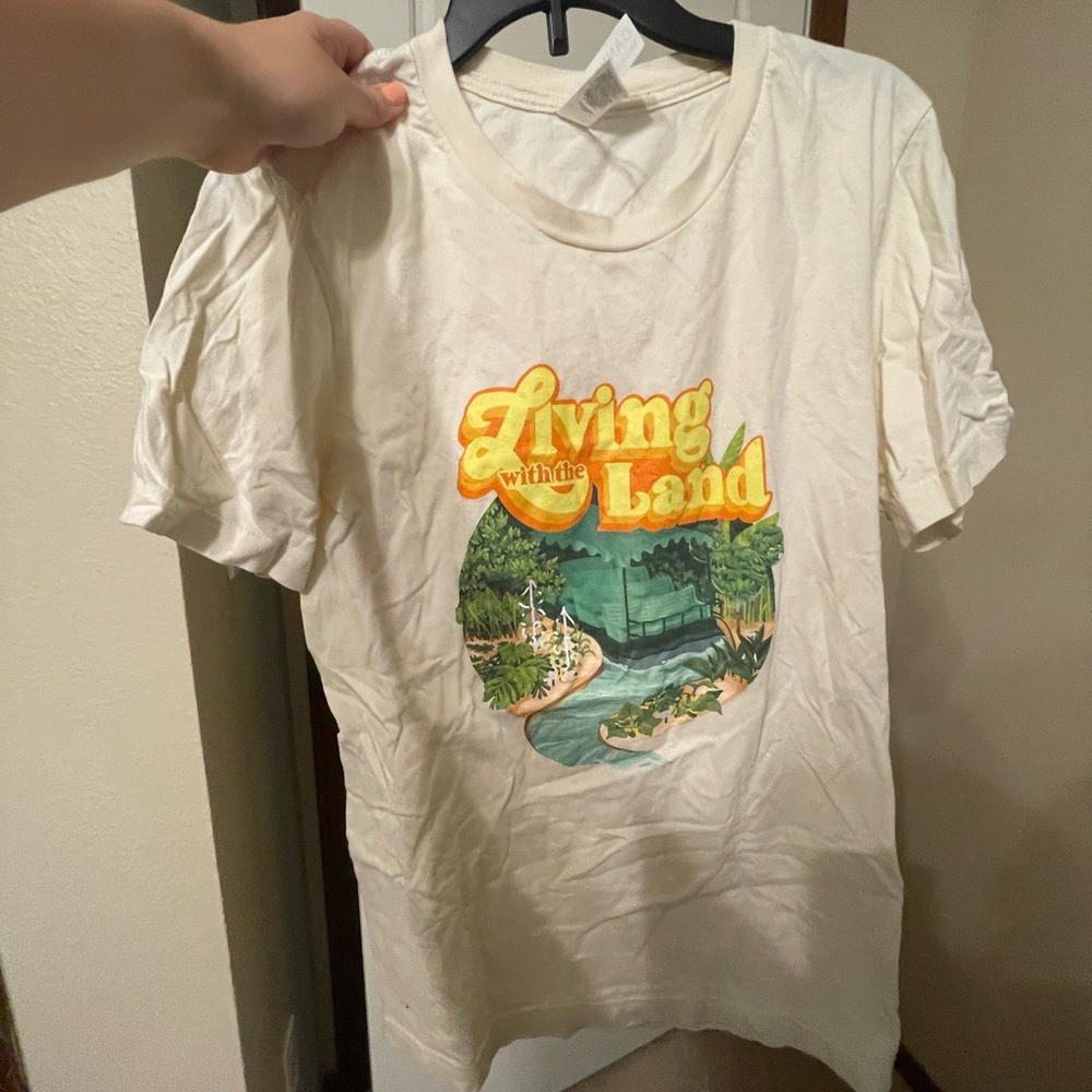 Cream Epcot living with the land tshirt